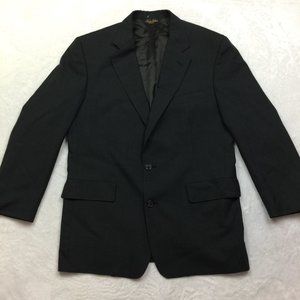 Brooks Brothers Brooksease Blazer Jacket Sport Coat Mens Size 41R Gray 100% Wool